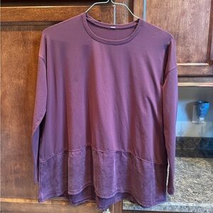 Women's Lululemon Purple Long Sleeve Top